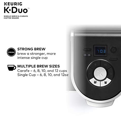 Keurig K-Duo Single Serve K-Cup Pod & Carafe Coffee Maker, Black