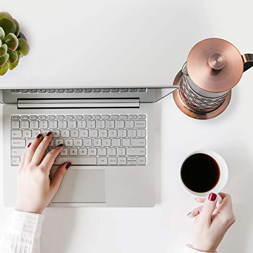 OVENTE 27 Ounce French Press Coffee & Tea Maker, 4 Filter Stainless Steel Filter Plunger System & Durable Borosilicate Heat Resistant Glass with Free Scoop, Perfect for Hot & Cold Brew, Copper FSF27C