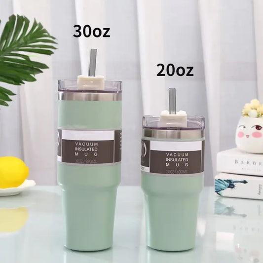 20oz 30oz Ice Tyrant Cup Car Portable Double Insulated 304 Stainless Steel Straw Mug Tumbler Thermo Bottle for Water and Coffee
